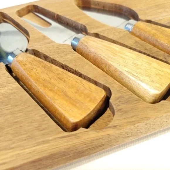 Italian Brandani 4 Pc Cheese Knife Set - Picture 4 of 6